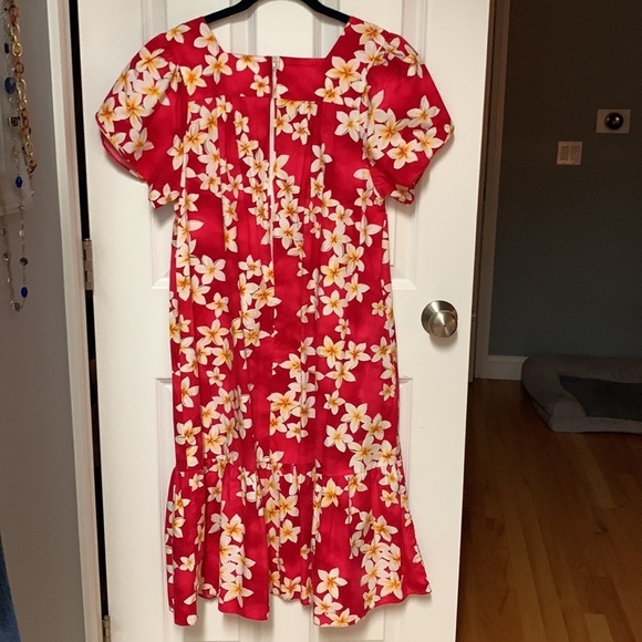 Royal Creations Dress Hawaiian Floral Tropical Aloha Floral Dress Made in Hawaii - Picture 3 of 3